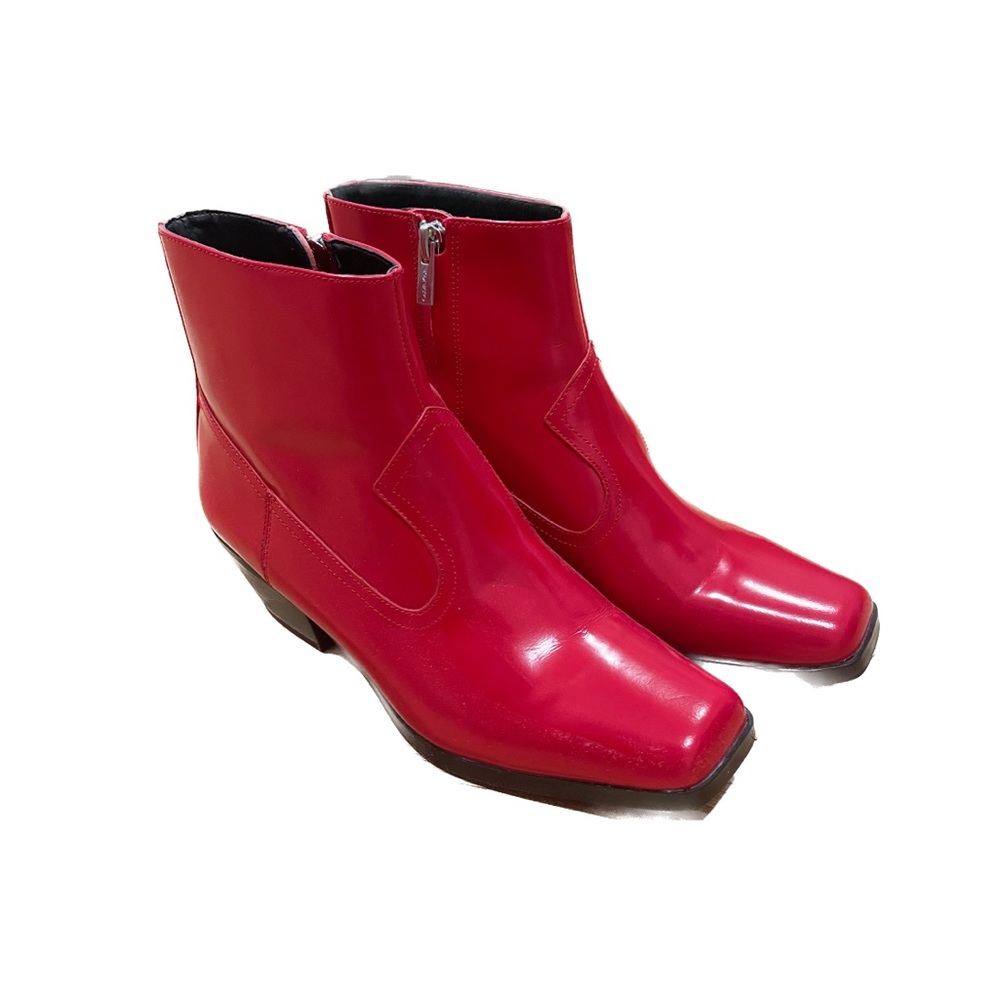 calvin klein mini red cowboy boots